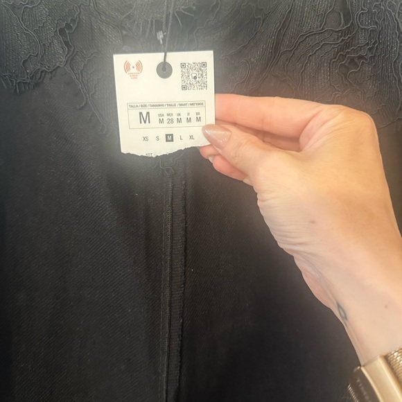 Zara Heavy Cotton Black Women's Dress - Picture 5 of 8